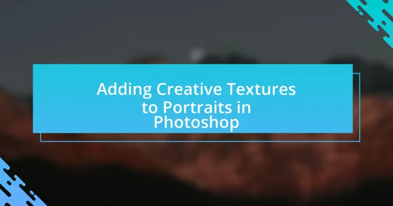 Adding Creative Textures to Portraits in Photoshop