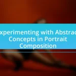 Experimenting with Abstract Concepts in Portrait Composition