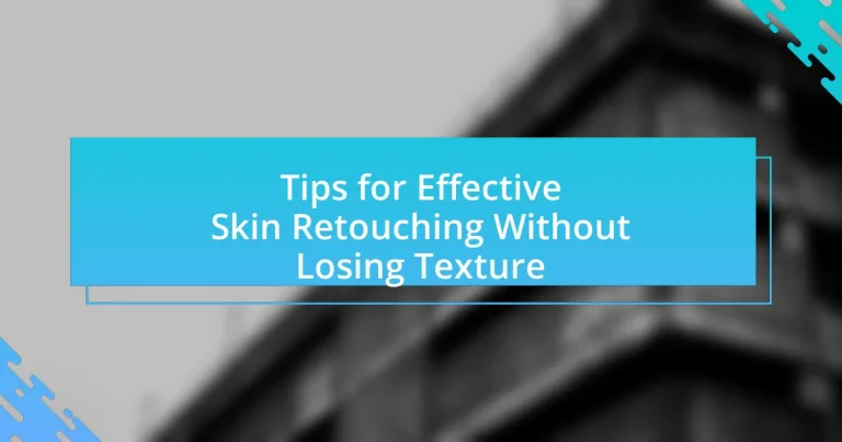 Tips for Effective Skin Retouching Without Losing Texture