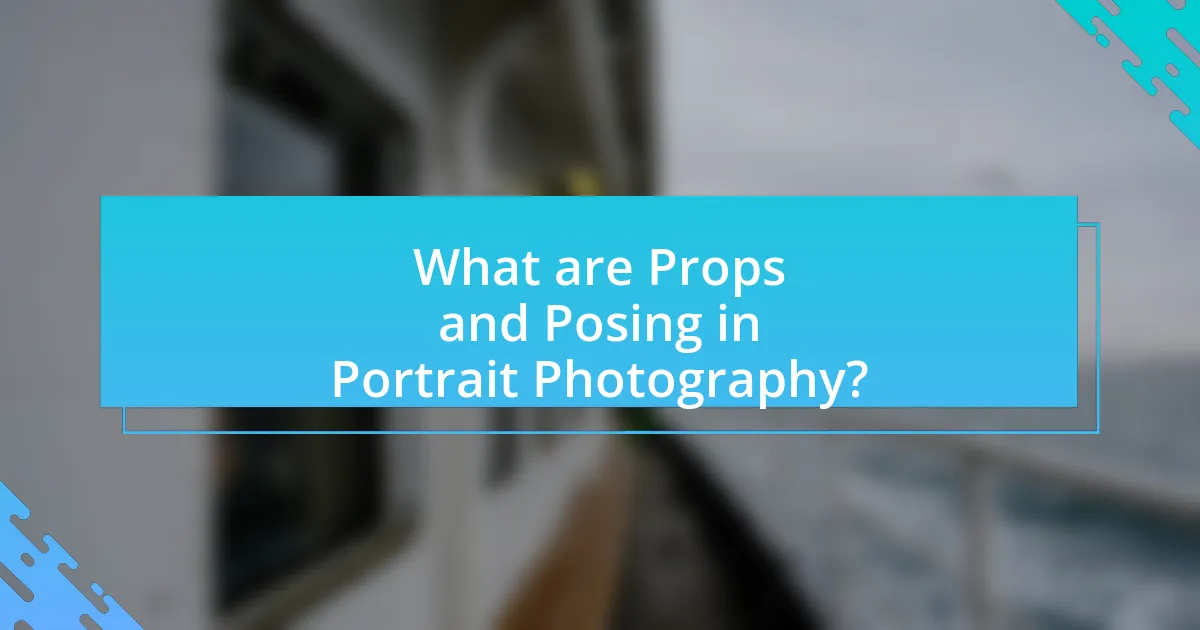 What are Props and Posing in Portrait Photography?